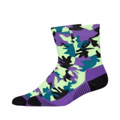 Calcetines Asics Color Camo Run Crew Verde Morado -Saucony Tienda calcetines asics color camo run crew verde morado 1