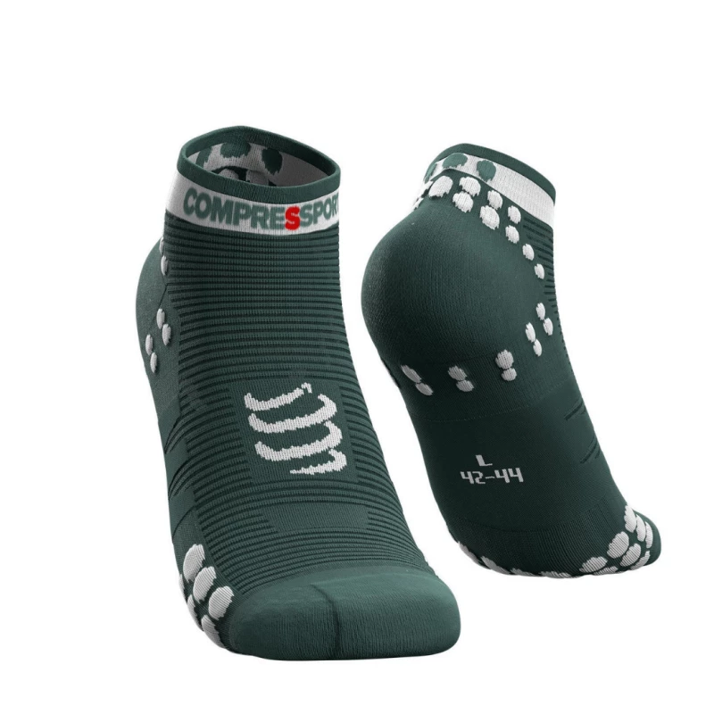 Calcetines Compressport Pro Racing V3.0 Run Low Pino Plateado 3 Calcetines Compressport Pro Racing V3.0 Run Low Pino Plateado