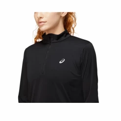 Camiseta Asics Core Zip Top Manga Larga Negro Mujer -Saucony Tienda camiseta asics core zip top manga larga negro mujer 2