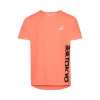 Camiseta Asics Future Tokyo Manga Corta Naranja Negro -Saucony Tienda camiseta asics future tokyo manga corta naranja negro