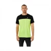 Camiseta Asics Race SS TOP Manga Corta Amarillo Negro SS22 -Saucony Tienda camiseta asics race ss top manga corta amarillo negro ss22