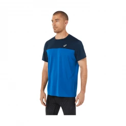 Camiseta Asics Race SS TOP Manga Corta Negro Azul SS22 -Saucony Tienda camiseta asics race ss top manga corta negro azul ss22 2