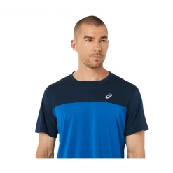 Camiseta Asics Race SS TOP Manga Corta Negro Azul SS22 -Saucony Tienda camiseta asics race ss top manga corta negro azul ss22 3