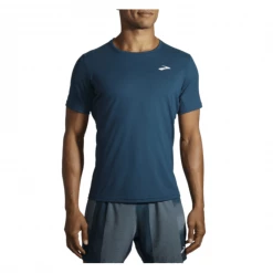 Camiseta Brooks Atmosphere Manga Corta Azul Marino -Saucony Tienda camiseta brooks atmosphere manga corta azul marino 2