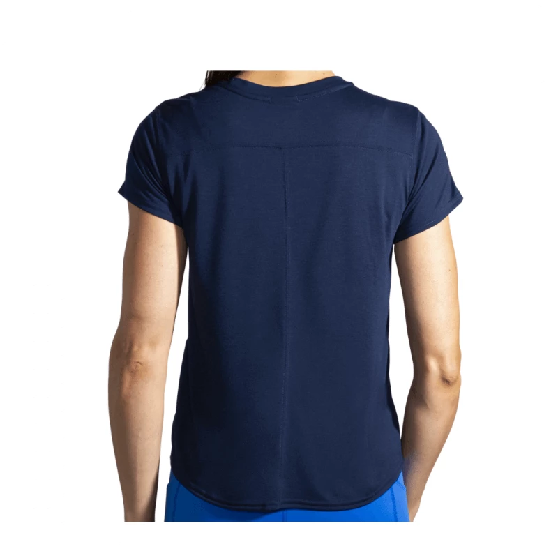 Camiseta Brooks Distance Graphic Manga Corta Azul Mujer 4 Camiseta Brooks Distance Graphic Manga Corta Azul Mujer - Imagen 2