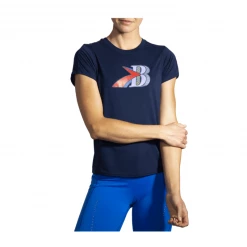 Camiseta Brooks Distance Graphic Manga Corta Azul Mujer 9 Camiseta Brooks Distance Graphic Manga Corta Azul Mujer -Saucony Tienda camiseta brooks distance graphic manga corta azul mujer 2