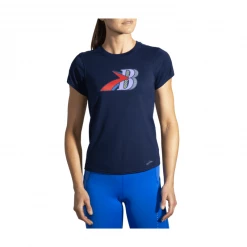 Camiseta Brooks Distance Graphic Manga Corta Azul Mujer 10 Camiseta Brooks Distance Graphic Manga Corta Azul Mujer -Saucony Tienda camiseta brooks distance graphic manga corta azul mujer 3