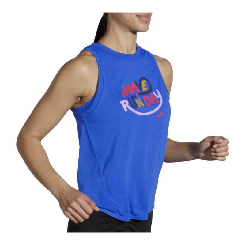 Saucony Tienda 39 Saucony Tienda -Saucony Tienda camiseta brooks distance graphic tirantes azul electrico mujer 2