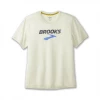 Camiseta Brooks Distance Manga Corta Blanco Roto -Saucony Tienda camiseta brooks distance manga corta blanco roto