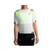 Camiseta Manga Corta Brooks Carbonite SS Gris Amarillo Mujer 1 Camiseta Manga Corta Brooks Carbonite SS Gris Amarillo Mujer -Saucony Tienda camiseta manga corta brooks carbonite ss gris amarillo mujer