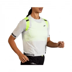 Camiseta Manga Corta Brooks Carbonite SS Gris Amarillo Mujer -Saucony Tienda camiseta manga corta brooks carbonite ss gris amarillo mujer 2