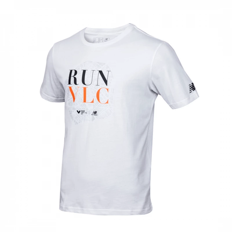Camiseta Manga Corta New Balance Valencia Run 2021 Blanco 3 Camiseta Manga Corta New Balance Valencia Run 2021 Blanco