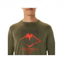 Camiseta Manga Larga Asics Fujitrail Verde -Saucony Tienda camiseta manga larga asics fujitrail verde 3