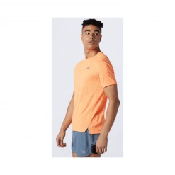 Camiseta New Balance Impact Run Manga Corta Naranja -Saucony Tienda camiseta new balance impact run manga corta naranja 2