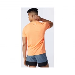 Camiseta New Balance Impact Run Manga Corta Naranja -Saucony Tienda camiseta new balance impact run manga corta naranja 3