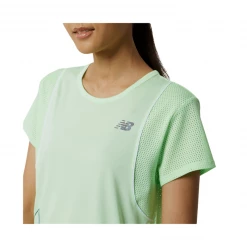 Camiseta New Balance Printed Fast Flight Manga Corta Verde Lima Mujer -Saucony Tienda camiseta new balance printed fast flight manga corta verde lima mujer 2