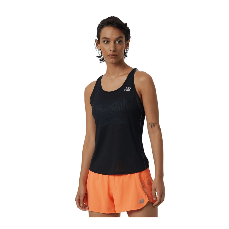 Camiseta New Balance Sin Mangas Impact Run Negro Mujer 3 Camiseta New Balance Sin Mangas Impact Run Negro Mujer
