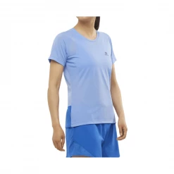 Camiseta Salomon Cross Rebel Manga Corta Azul Mujer -Saucony Tienda camiseta salomon cross rebel manga corta azul mujer 1