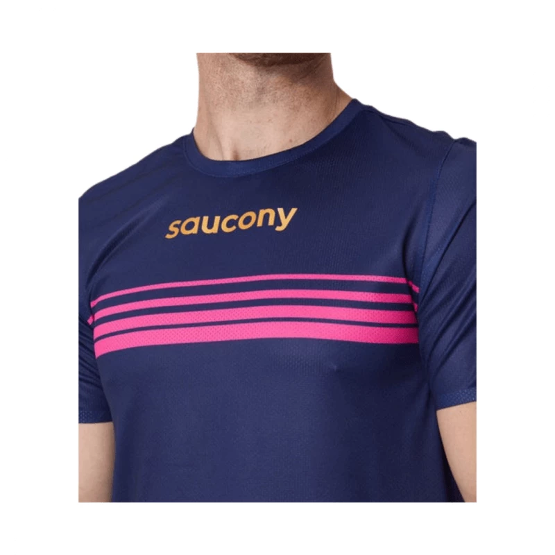 Camiseta Saucony Elite Manga Corta Azul 4 Camiseta Saucony Elite Manga Corta Azul - Imagen 2