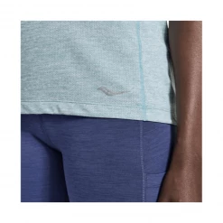 Camiseta Saucony Stopwatch Gris Mujer -Saucony Tienda camiseta saucony stopwatch gris mujer 2