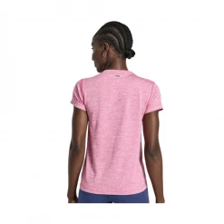 Camiseta Saucony Stopwatch Rosa Mujer -Saucony Tienda camiseta saucony stopwatch rosa mujer 1