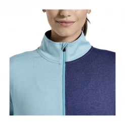 Camiseta Saucony Sunday 1/4 Zip Azul Mujer -Saucony Tienda camiseta saucony sunday 14 zip azul mujer 2