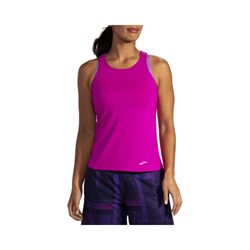 Camiseta Sin Mangas Brooks Pick-up Lila Mujer 4 Camiseta Sin Mangas Brooks Pick-up Lila Mujer - Imagen 2