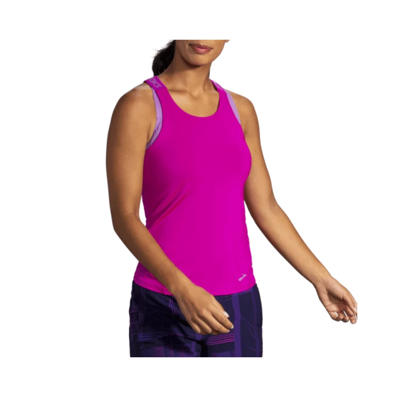 Camiseta Sin Mangas Brooks Pick-up Lila Mujer 5 Camiseta Sin Mangas Brooks Pick-up Lila Mujer - Imagen 3