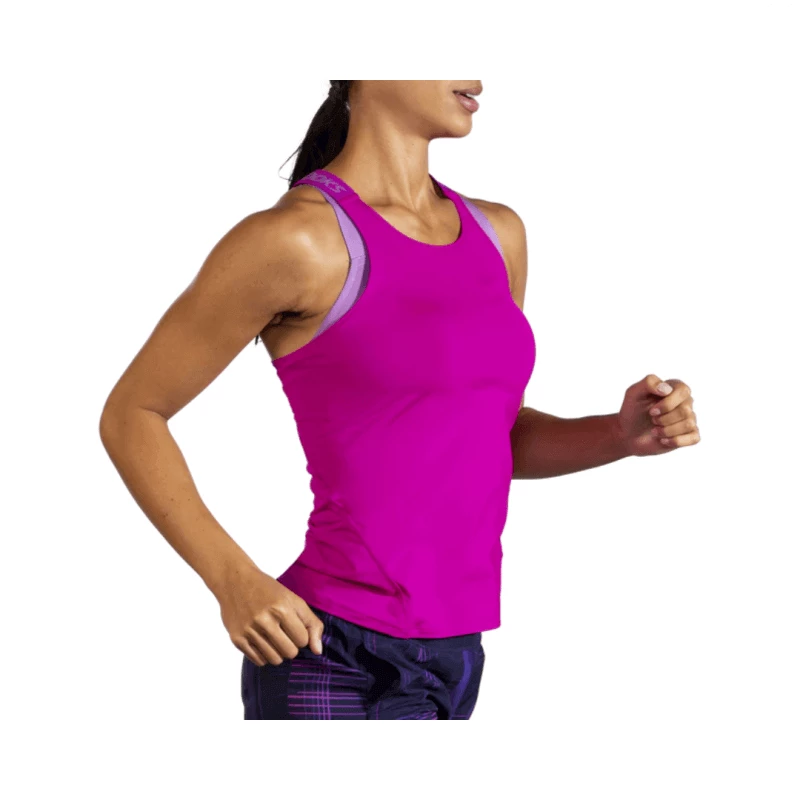 Camiseta Sin Mangas Brooks Pick-up Lila Mujer 7 Camiseta Sin Mangas Brooks Pick-up Lila Mujer - Imagen 5