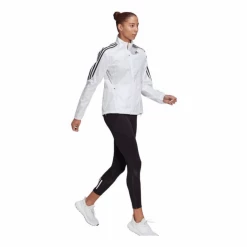 Chaqueta Adidas Marathon 3 Bandas Blanco AW21 Mujer -Saucony Tienda chaqueta adidas marathon 3 bandas blanco aw21 mujer 2