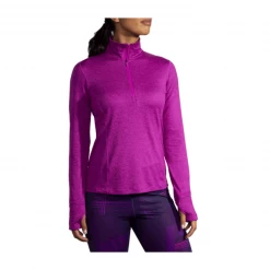 Chaqueta Brooks Dash 1/2 Zip Morado Mujer -Saucony Tienda chaqueta brooks dash 12 zip morado mujer 1