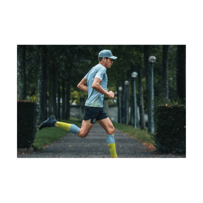 Medias Compresión Compressport R2V2 Gris Verde Lima 7 Medias Compresión Compressport R2V2 Gris Verde Lima - Imagen 5