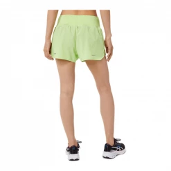 Pantalón Corto Asics Road 3.5IN Verde Lima Mujer -Saucony Tienda pantalon corto asics road 35in verde lima mujer 1