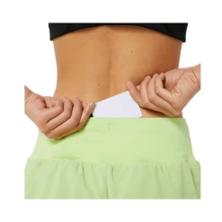 Pantalón Corto Asics Road 3.5IN Verde Lima Mujer -Saucony Tienda pantalon corto asics road 35in verde lima mujer 5