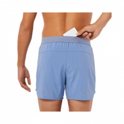 Pantalón Corto Asics Road 5In Azul -Saucony Tienda pantalon corto asics road 5in azul 3