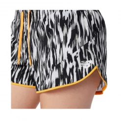 Pantalón Corto New Balance Printed Fast Flight Split Blanco Negro Mujer -Saucony Tienda pantalon corto new balance printed fast flight split blanco negro mujer 3