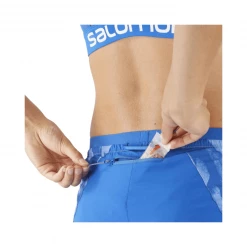 Pantalón Corto Salomon Cross 5" Azul Mujer -Saucony Tienda pantalon corto salomon cross 5 azul mujer 3