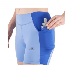 Pantalón Corto Salomon Cross Run 5" Azul Mujer -Saucony Tienda pantalon corto salomon cross run 5 azul mujer 2