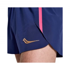 Pantalón Corto Saucony Elite Azul Rosa -Saucony Tienda pantalon corto saucony elite azul rosa 2