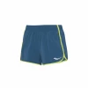 Pantalón Corto Saucony Outpace 3" Azul Verde Mujer -Saucony Tienda pantalon corto saucony outpace 3 azul verde mujer