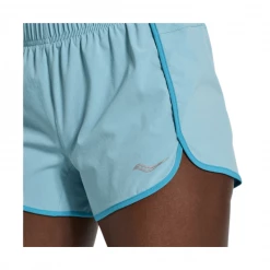 Pantalón Corto Saucony Outpace 3 Celeste Mujer -Saucony Tienda pantalon corto saucony outpace 3 celeste mujer 2