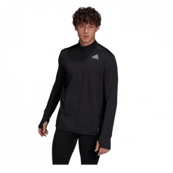 Sudadera Adidas Own The Run 1/2 ZIP Negro -Saucony Tienda sudadera adidas own the run 12 zip negro 1