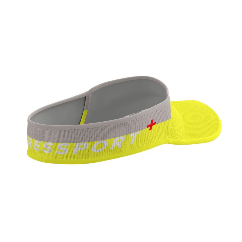 Visera Compressport Ultralight Amarillo Gris 4 Visera Compressport Ultralight Amarillo Gris - Imagen 2