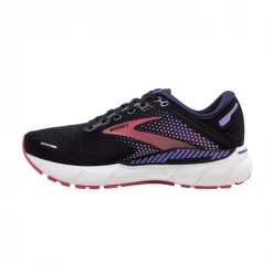 Zapatillas Brooks Adrenaline GTS 22 Ancho Especial Morado Coral Negro Mujer SS22 -Saucony Tienda zapatillas brooks adrenaline gts 22 ancho especial morado coral negro mujer ss22 3