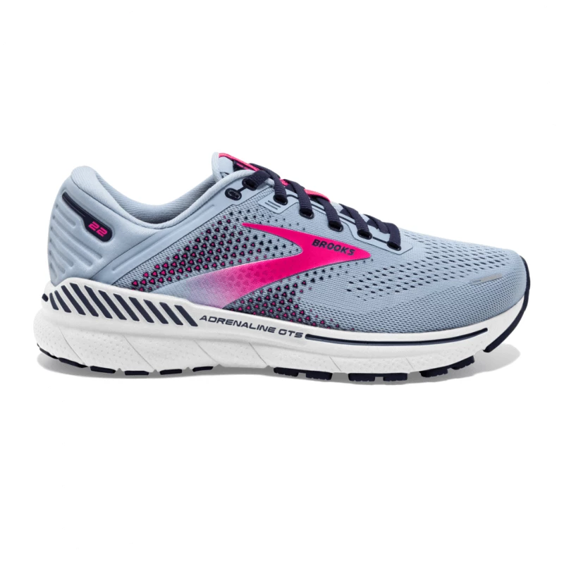 Zapatillas Brooks Adrenaline GTS 22 Azul Rosa AW22 Mujer 3 Zapatillas Brooks Adrenaline GTS 22 Azul Rosa AW22 Mujer