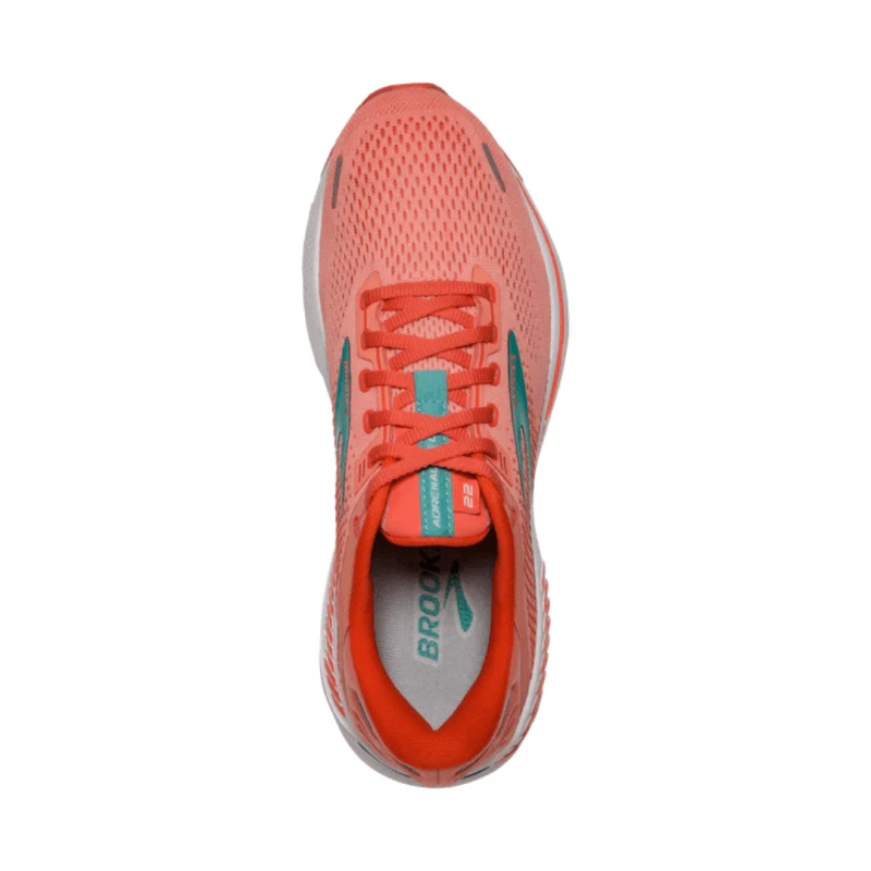 Zapatillas Brooks Adrenaline GTS 22 Coral Verde Mujer SS22 5 Zapatillas Brooks Adrenaline GTS 22 Coral Verde Mujer SS22 - Imagen 3