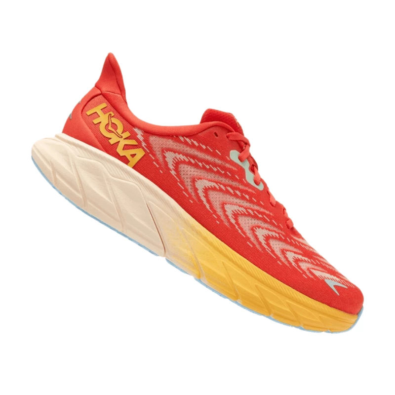 Zapatillas Hoka One One Arahi 6 Rojo Amarillo AW22 4 Zapatillas Hoka One One Arahi 6 Rojo Amarillo AW22 - Imagen 2