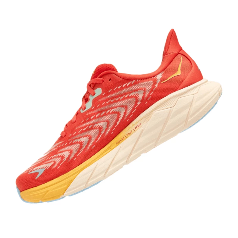 Zapatillas Hoka One One Arahi 6 Rojo Amarillo AW22 6 Zapatillas Hoka One One Arahi 6 Rojo Amarillo AW22 - Imagen 4