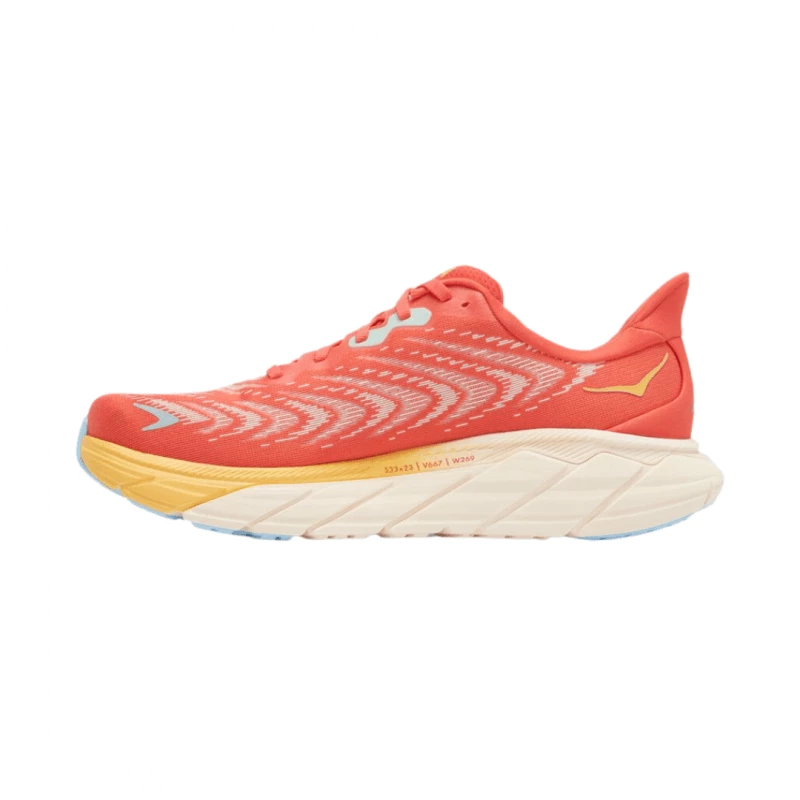Zapatillas Hoka One One Arahi 6 Rojo Amarillo AW22 10 Zapatillas Hoka One One Arahi 6 Rojo Amarillo AW22 - Imagen 8