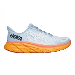 Zapatillas Hoka One One Clifton 8 Celeste Naranja AW22 Mujer -Saucony Tienda zapatillas hoka one one clifton 8 celeste naranja aw22 mujer 2